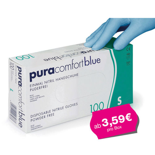 Pura Comfort Nitril, blau, 100 Stück / Box