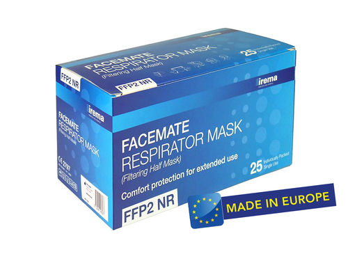 Facemate - FFP2 Flat Fold Respirator Masks, 25 Stück