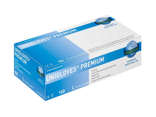 Unigloves Premium Vinyl, 100 Stück / Box